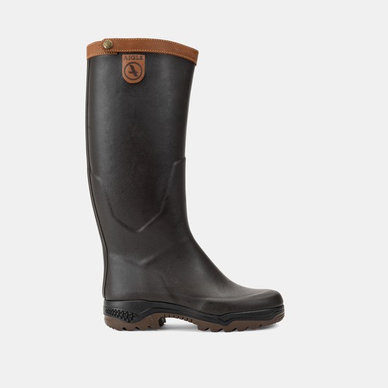 Aigle The Premium Anti-fatigue Boot, With Accents And Leather Lining Rain Boots Men Brown ZA-84327